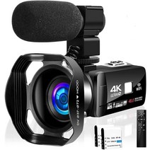 비디오 카메라 4KWIFI 기능 YouTube 카메라 48MP 60FPS 18배 디지털 줌 디지털 비디오 카메라 웹캠용 HDMI 출력 IR 나이트 비전 예비 있어 3.0 인치 터치 모니터