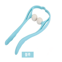 지압 디스크목 안마기 마사지기 골프공마사지기 뒷목 목지압 붓기치료 미용, 블루