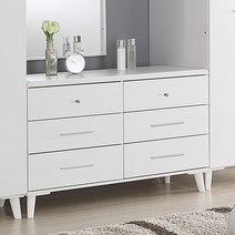 [천삼백케이] [우아미아이] [우아미가구]박스터 3단 와이드 서랍장, 화이트