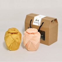 [나눔파티] 6형제소금밭 웨딩 고급소금 2종선물세트 답례품, 1세트, 실크보자기항아리_고급세트(구운소금/함초소금)