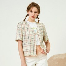 [해외] 써스데이아일랜드 자켓 숏체크코트 2023년 T214MJK231W 마켓제이씨