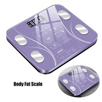 체지방 저울 디지털 BMI 스케일 물 질량 건강 신체 구성 분석기 지능형 전자 무게 규모 고정밀, 03 보라색, 01 CHINA