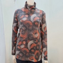 그린조이 동아강북 여 가을 포근한 프린트 기모폴라 F19KL83W