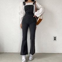 드레스날다 여리보스 포켓 부츠컷 멜빵 데님팬츠(pt577)