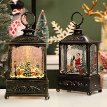 OMT 크리스마스 스노우볼 오르골 USB전원 캐롤+눈꽃날림 조명 OCR-SNB93, 산타