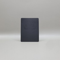 무지악세사리택 대(큰타공X) 100장, 블랙