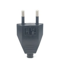 스마트 전기 콘센트 스트립 소켓 멀티 플러그 Rewirable-유럽 전원 코드 CE 남성 암 산업용 빈티지 리와이어 250V 16A 1 개, Black plug