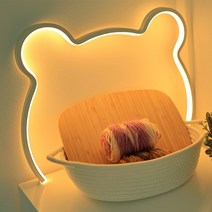 스캇홈 LED 3색 곰돌이 무드등, 화이트