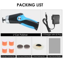 차량용 광택기 60W 미니 폴리싱 머신 USB 충전 케이블 8500RPM 가변 속도 자동차 폴리셔 전기 왁싱 광택기, 협력사, 미국 플러그