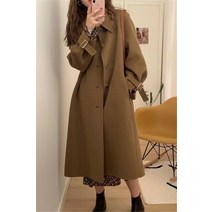 블루 정장코트 여성 벨티드 코트 금장단추 울100 여성검정 울100핸드메이드코트 모직코트 헤링본 원버튼트렌치코트 코트쇼핑몰
