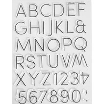 문자각인 금형영어 편지 클리어 스탬프/인감 DIY 스크랩북/사진 앨범 장식 스탬프 시트 A6004, 한개옵션0