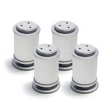 두일기업 가구다리 가구발통B 실버 80mm 4개