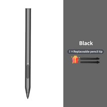 터치펜 스마트폰 테블릿용 Microsoft Surface Go Book Latpop 1/2 스튜디오 터치 스크린 펜 Surface Pro7, 한개옵션1, 02 Black