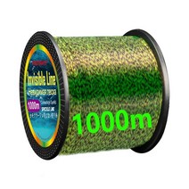 낚시줄 낚시용품 1000m 보이지 않는 낚싯줄 스포트 모노 필라멘트 3D 위장 싱킹 나일론 스레드 일본 얼룩, 02 1000m green_15 8.0--0.470mm