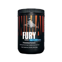 Animal Fury - 에너지와 집중력을 위한 운동 전 파우더 보충제 5g BCAA 350mg 카페인 산화질소 크레아틴 없음 보디빌더를 강력한 자극제 아이스 팝