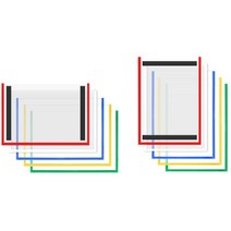 A3 후면자석 내용물교체형 투명 안내판 표지판 10개입 사인물 전시용품 알림판 표지판 안내 팻말, 쿠팡1 아이스초코 가로형 노랑 10개, 쿠팡1 아이스초코 본상품선택