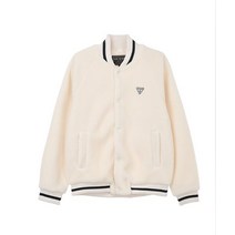GUESS 남녀공용 뽀글이 스타디움 점퍼