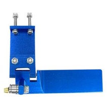 RC 보트 원격 제어 RC 보트에 대 한 알루미늄 합금 브랜드 75mm 금속 흡입 물 방향 조정기 CNC 부품, 파란