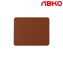 앱코 파스텔 데스크 가죽 스몰 마우스패드 브라운