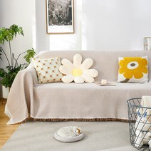 [영스라이크] 소파 커버 쇼파 덮개 천커버 방수 천갈이 패브릭 리폼 패드 스툴 카우치 가죽갈이 2인 3인 4인, 와플무늬 쇼파커버, 베이지