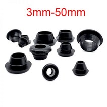 기계 부속 자재 베어링 스쿠류 커넥터 볼 밸브 샤프트 검정색 3mm-50mm 고무 스냅 온 그로멧 구멍 플러그 엔드 캡 마개 와이어 케이블 보호 부시, 7x9mm 10pcs