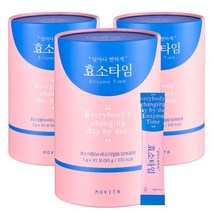 메디포스트 모비타 날마다 변하게 효소타임 30포 3통 + 동아 비타민C 10포, 3개