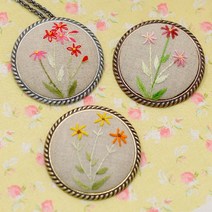 (반제품)원형꼬임브로치(대)(A-2), 골드, 1개