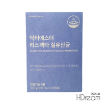 여에스더 질유산균 리스펙타 프로바이오틱스 락토페린 HD 아연 비타민D 질건강 에스더유산균, 여에스더 리스펙타 질유산균 30캡슐 1박스