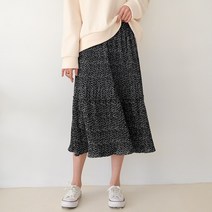 데일리앤 플라워 밴딩 플리츠 주름스커트 그웬