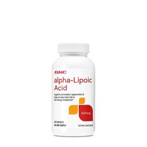 GNC 알파리포산 300mg | 항산화 재생 지원 및 세포 에너지 신진 대사에 중요한 역할을 합니다 60정, 60 Count (Pack of 1)