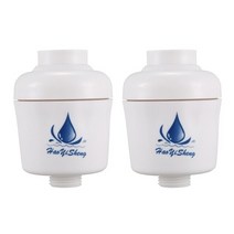 2X 주방 인라인 샤워 배스 헤드 정수기 건강 염소 제거 필터, [01] violet