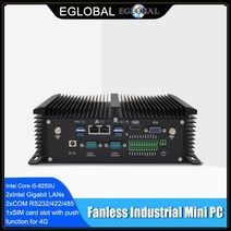 미니PC 팬리스 Eglobal-산업용 미니 PC 인텔 코어 i5 8250U i7 7500U 데스크탑 컴퓨터 노트북 리눅스 우분투 2 x COM 8 USB * LAN HDMI VGA, [01] No Ram No HD No WiFi, [03] i7  8550U D4