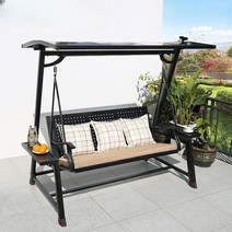 그네 의자 파티오 마당 테라스 야외 정원 흔들 유럽, D