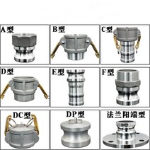 카플링 알루미늄 합금 캠록 커플링 퀵 캠 잠금 피팅 펌프 어댑터 렌치 타입 퀵 커넥터 CE 타입 오일 탱크 파이프 인터페이스, 3.B Type  DN25BSPT Thread