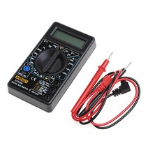 멀티미터 테스터 LCD 미터 ACDC 7501000V 전압계 전류계용 프로브 옴 테스터 전류 1, 02 Black