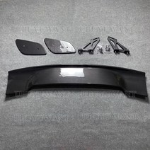 포드 머스탱 제네시스 쿠페 젠쿱 랜서 2011-2022 gt 스타일 유니버설 세단 스포일러 윙, 카본 컬러