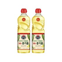 백설 콩기름 0.9L 2개