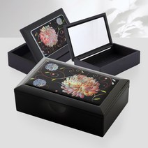 국화 자개 명함함 다용도 케이스 보관함 홍보 단체 기념품 굿즈 레이저 각인