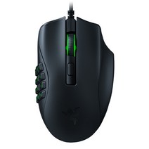 종합 컴퓨터 노트북 부품모음 razer naga x 유선 게임용 마우스 18k dpi 광학 센서 2세대 광학 스위치 크로마 rgb 조명 16개의 프로그래밍 가능한 버튼 85g, 씨엔, [01] Black