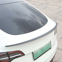 수입자동차 소모품 부품 Tesla Tesla 모델 y 고성능 p 버전 꼬리 날개 원래 자동차 탄소 섬유 꼬리 날개 수정 액세서리에 적합, 펀칭 없음, 【리얼 카본 파이버 매트】모형 고성능 리어 윙