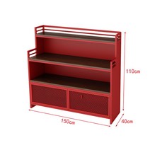 마라탕 진열장 쇼케이스 전시대 앞문형 냉장 업소용 훠궈 오픈형 38, 레드-가로150x세로40x높이110