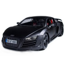 1-18 스케일 슈퍼카 아우디 R8 GT 무광블랙 Audi 모형