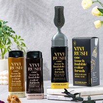 비비러쉬 원터치 버블 브러쉬 빗는 염색약 본품+리필 세트(2023년 NEW), N6 라이트브라운(자연갈색), 본품1개+리필1개