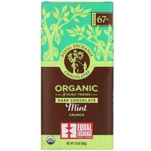 이퀄 익스체인지 다크 초콜릿 민트 크런치 79g Equal Exchange Dark Chocolate Mint Crunch