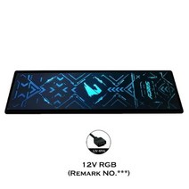 그래픽카드 글카 맞춤형 PC 케이스 측면 패널 GPU 백플레인 RGB 스 채굴 게임용, RGB12V 4핀, 7x20cm내