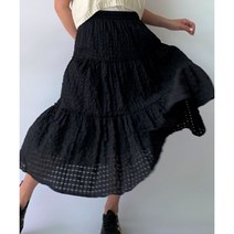 팡팡[두근두근/가성비갑] 44-77 데일리 3단절개 스커트