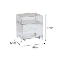 거실 협탁 기능성 쇼파 테이블 높은소파 원목좌탁 투명 커피 크리에이티브 홈 가구 북유럽 아크릴 소파 사이드 서랍, b1, B1