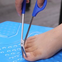 1 pc 21cm 네일 발톱 가위 롱 리치 쉬운 그립 페디큐어 트림 척추 교정기 클리퍼 장애인 커터 용 매니큐어 트리머, 한개옵션0
