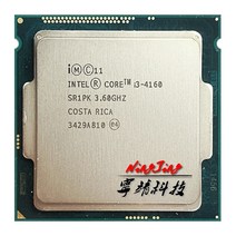 CPU 인텔 코어 i3-4160 i3 4160 3.6 GHz 중고 듀얼 쿼드 스레드 CPU 프로세서 3M 54W LGA 1150, 한개옵션0