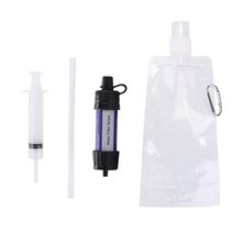 서바이벌정수기 캠핑용 휴대 필터 호스 지하수 물 빨대 여과 시스템 음주 여과 야외 비상 도구, 독물